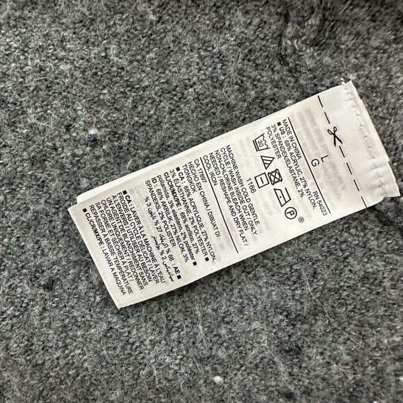 Old Navy Womens Open Front Cardigan Sweater Size L Gray Tunic Length - Picture 6 of 12